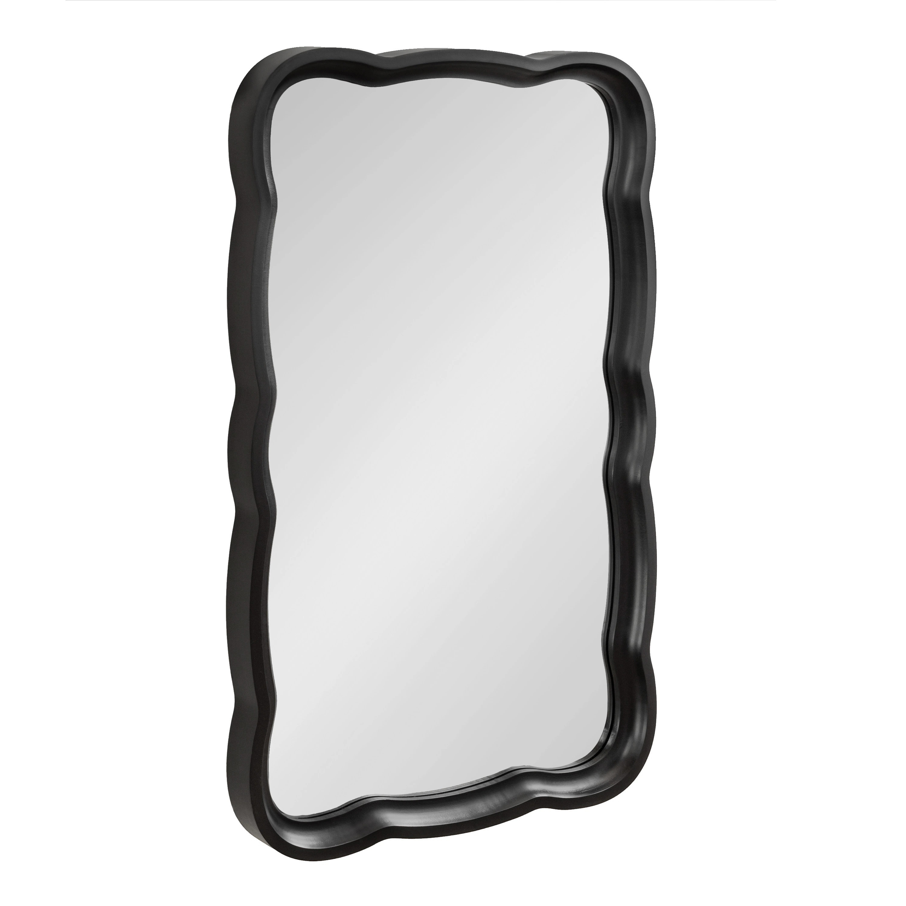 Kate and Laurel Hatherleigh Scallop Wood Wall Mirror | Bed Bath & Beyond