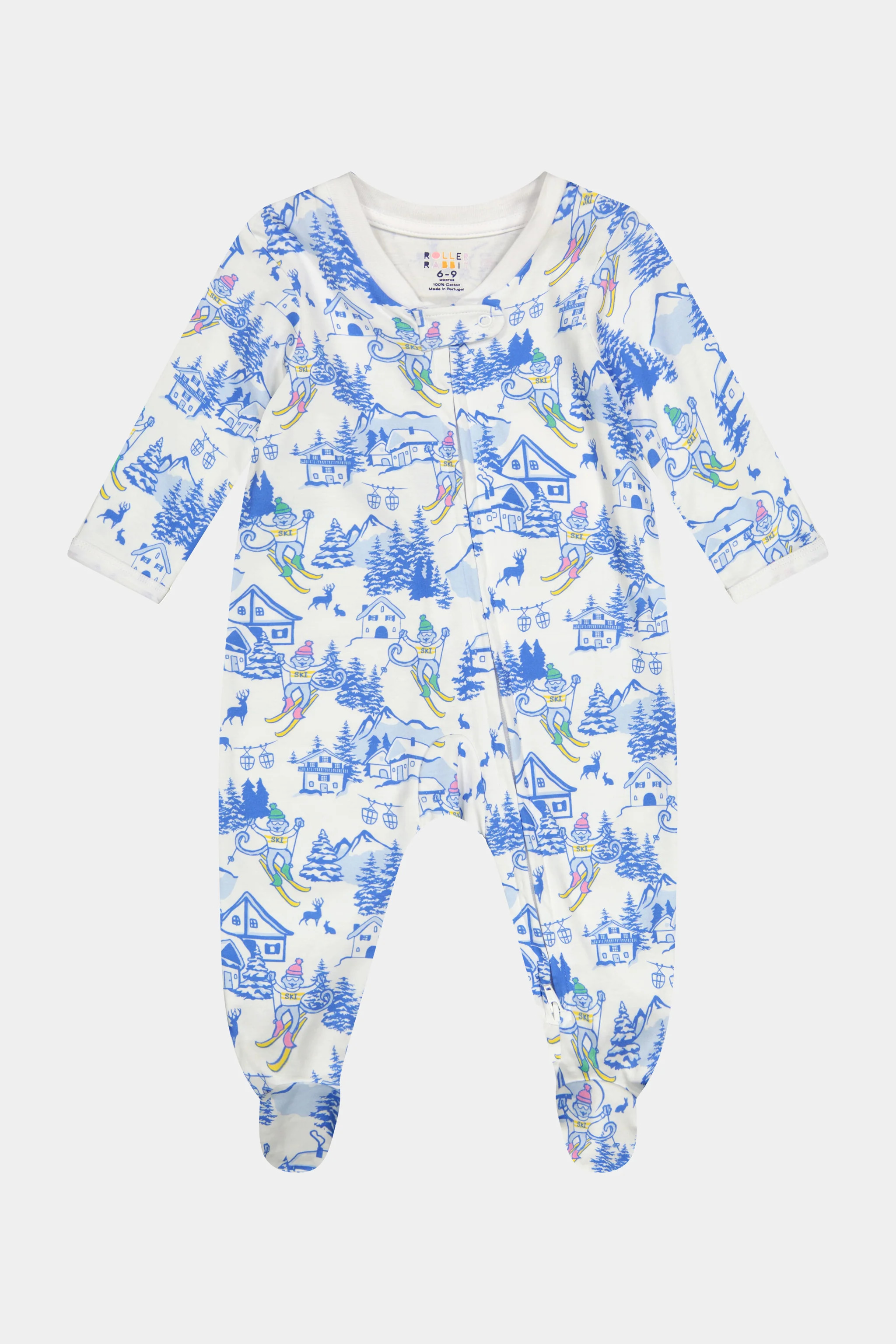 Infant Ski Toile Zipper Footie | Roller Rabbit | Roller Rabbit