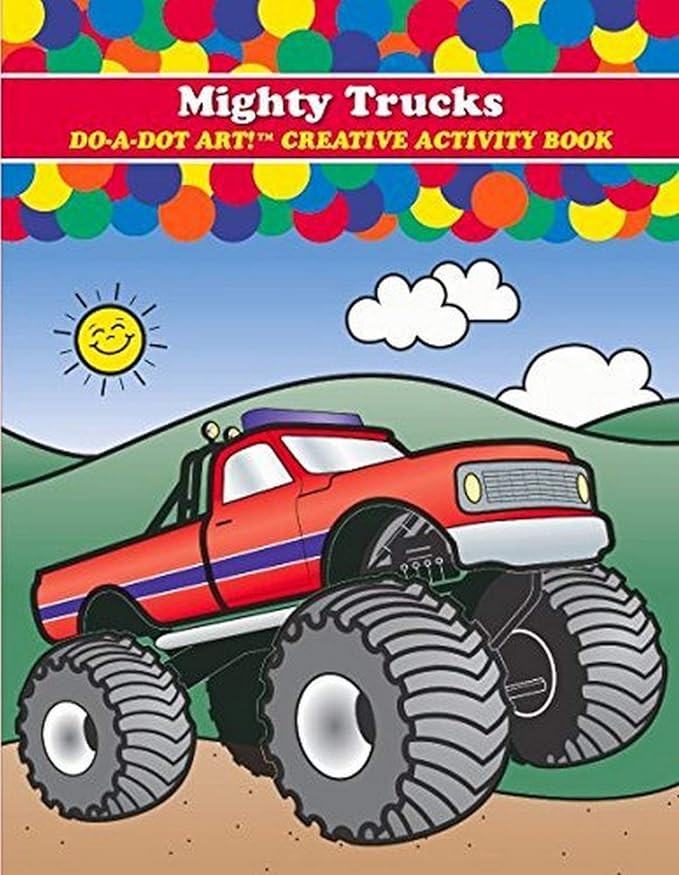 Do A Dot Art DADB375 ! Mighty Trucks Creative Activity and Coloring Book | Amazon (US)