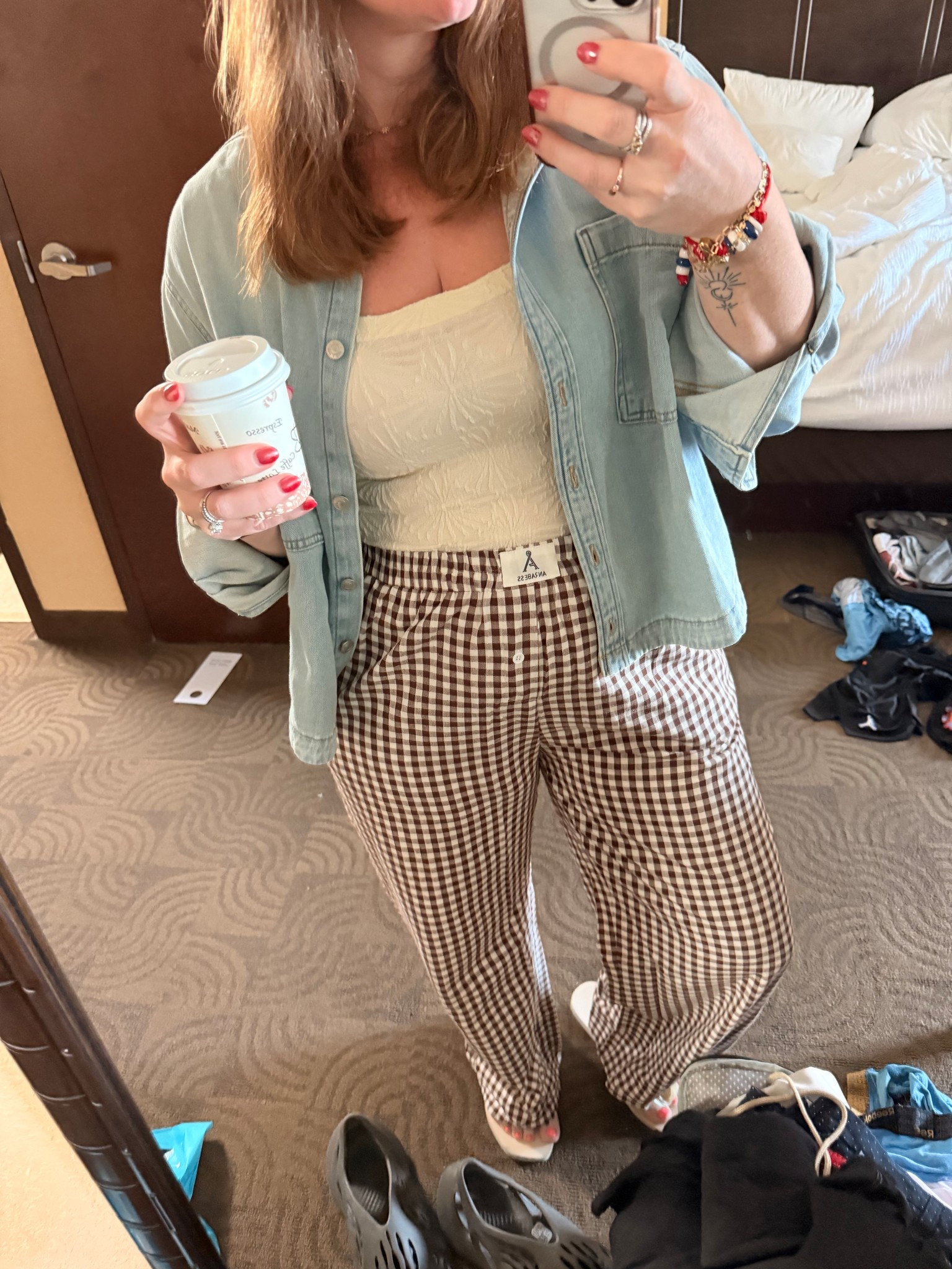 Don’t mind the messy room. My child thinks he’s at home. 

Outfit of the day for a beautiful day in Clearwater. We got brunch, saw the Phillies practicing & then went to the beach! 

#LTKdayinmylife #LTKmomlife #LTKootd
