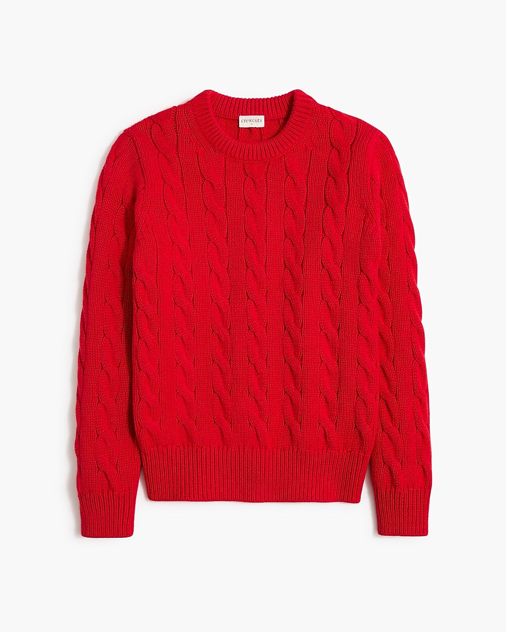 Kids' cable crewneck sweater | J.Crew Factory