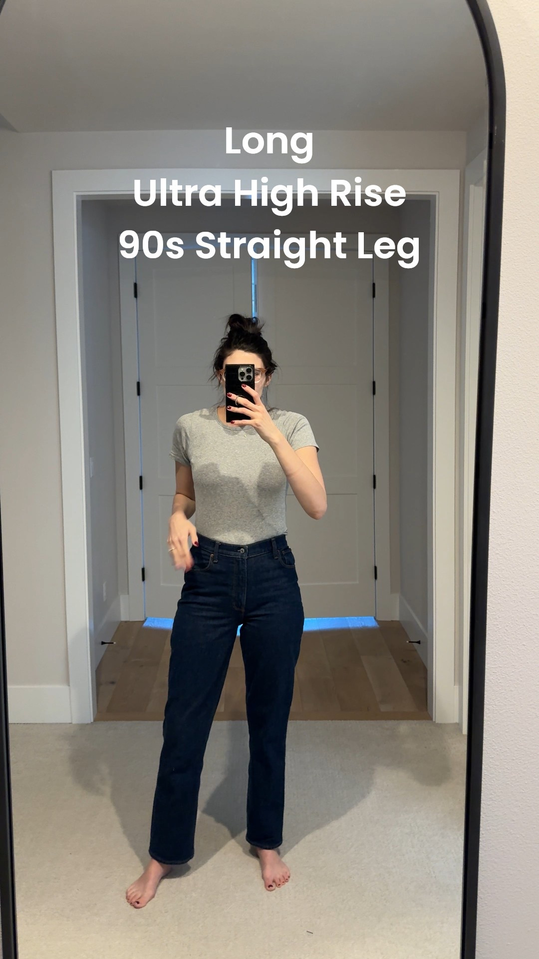 Sharing the fit of the Ultra High Rise 90s Straight Jean in LONG. More cropped than the Extra Longs. These are currently on sale! I have them in several washes! 



#LTKCyberWeek #LTKSaleAlert #LTKTall