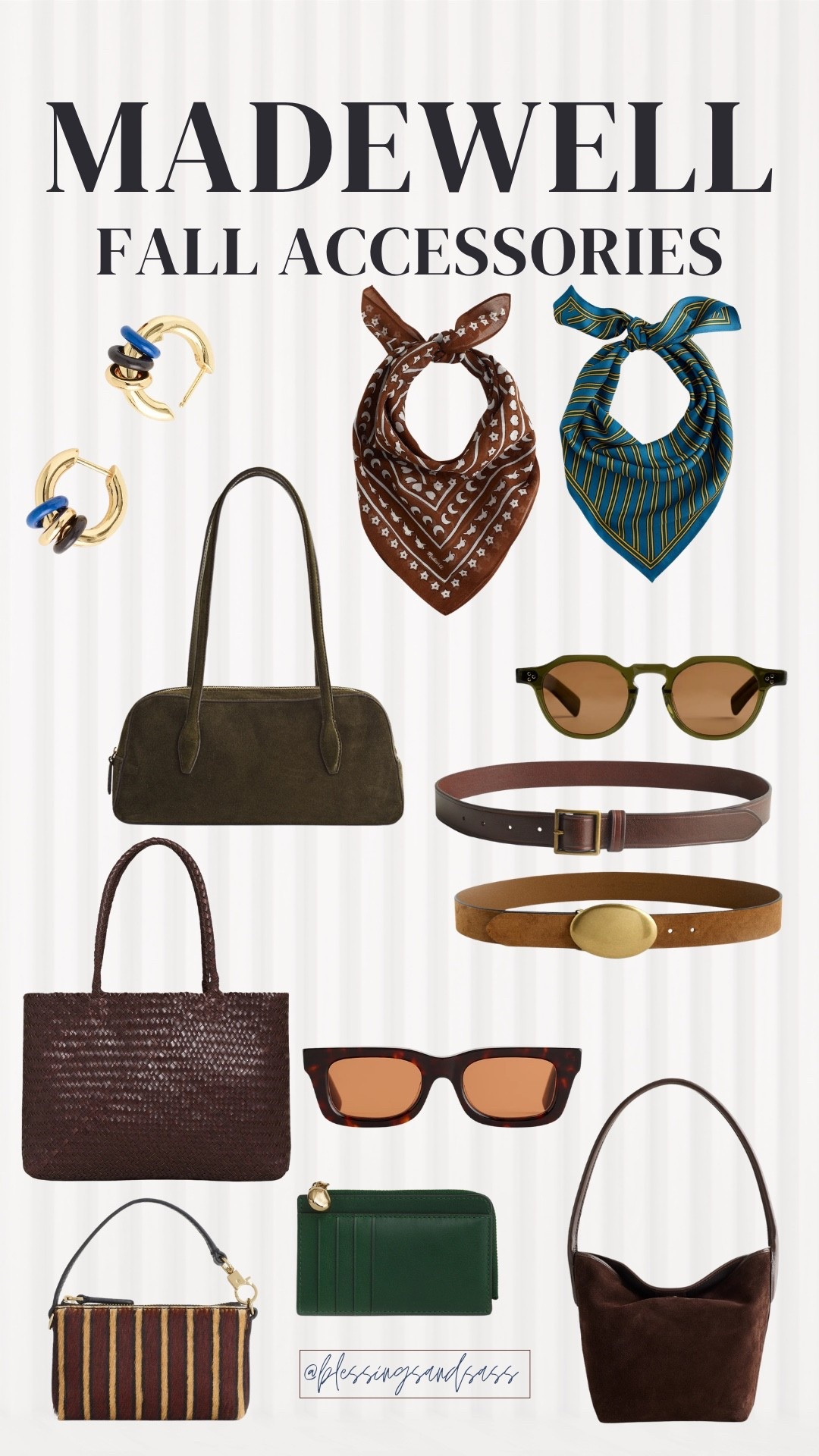 The easiest way to make any outfit feel ready for fall! 🤎 I rounded up my favorite Madewell bags, belts, scarves, sunglasses and jewelry in the prettiest colors and textures for the season.

#LTKSeasonal #LTKOver40