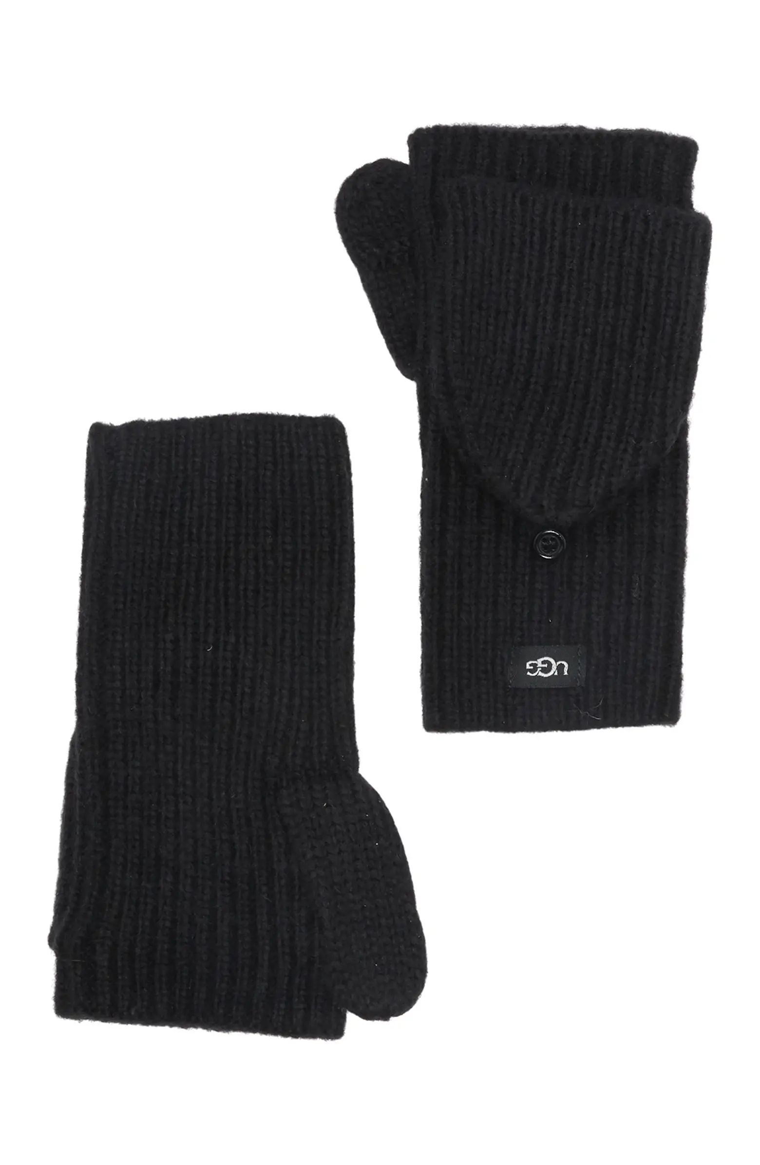 UGG® UGG Cozy Ribbed Knit Flip Mittens | Nordstromrack | Nordstrom Rack