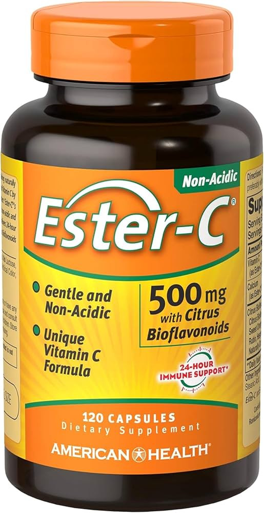 American Health Ester-C with Citrus Bioflavonoids Capsules - Gentle On Stomach, Non-Acidic Vitami... | Amazon (US)