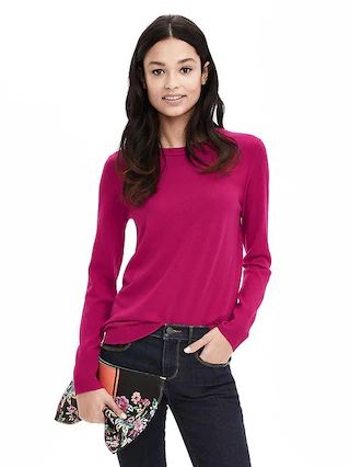 Extra-Fine Merino Wool Pullover Sweater | Banana Republic US