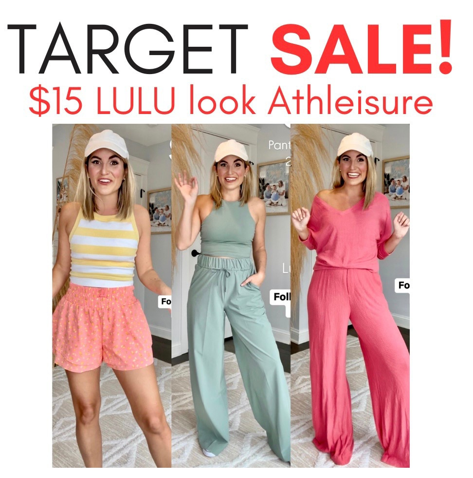 LAST DAY🚨$11 Athleisure TARGET SALE 🎯🎯🎯 My favorite Lululemon look green set that keeps selling out! plus $6-$15 Dresses, tops, Bags, Shorts & more!👖👡🤩You’ll LOVE these the fit and quality is so good! 
✨SIZING✨I’m 5’2” 125lbs small top and small/4 short. bottoms
.
.
.
.
Target dress, target jeans, target shorts, target dresses, Target sailor jeans, Target two piece set, Target 2 piece sets, Target sale, Target circle sale, Target, target swim, swimsuit, one piece swimsuit, coverup, target leopard swimsuit, target coverup, beach coverup, vacation outfits, resortwear, vacation, travel outfits, Target circle sale, trench, denim, Target jeans, Target shoes, Target Athleisure, jumpsuit, camo pants, sailor jeans, Target deals, Target sale, loungewear, workwear, black jeans, jeans, tee shirt, knit top, sweater, wide leg jeans, viral, comfy outfit, tee shirt, wide leg, #LTKSpringSale 

#LTKActive #LTKTravel #LTKSaleAlert
