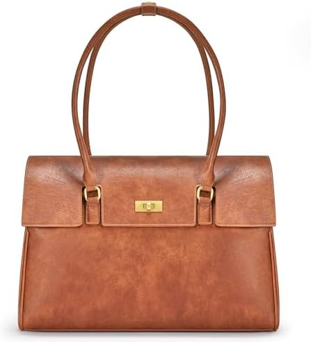 LOVEVOOK Laptop Bag for Women Work Tote Messenger Bag Waterproof Business Office Professional Han... | Amazon (US)