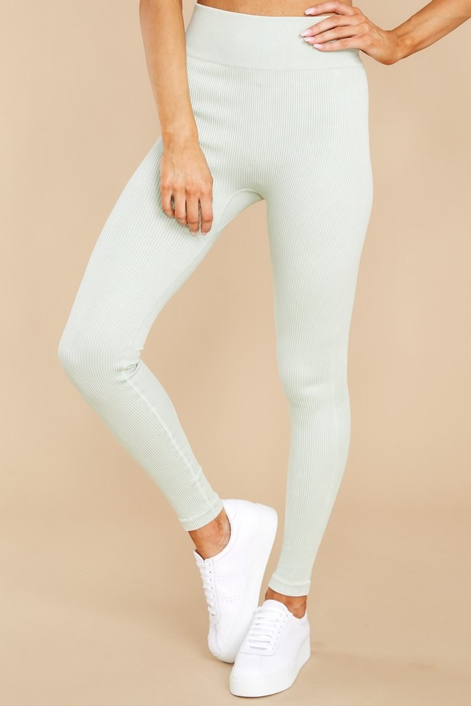 Feel The Flow Mint Leggings | Red Dress 