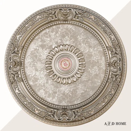 BAN-BRRD62-F28- Petite Round Champagne Ceiling Medallion | Wayfair North America