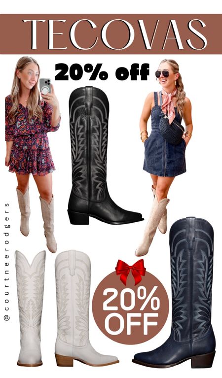 Tecovas 20% off ENTIRE SITE!! 👏🏻✨ 
Both boots run TTS! I kept my true size 7.5 in both!

Boots, Tecovas boots, western boots, gifts for her, gift guide, Black Friday, cyber week 

#LTKsalealert #LTKshoecrush #LTKGiftGuide