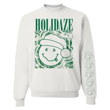 'Nirvana Christmas/Holidaze' Crewneck Sweatshirt | United Monograms