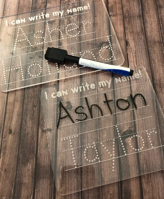 Reusable I Can Write My... Tracing Boards Pre-K Learn to | Etsy | Etsy (US)