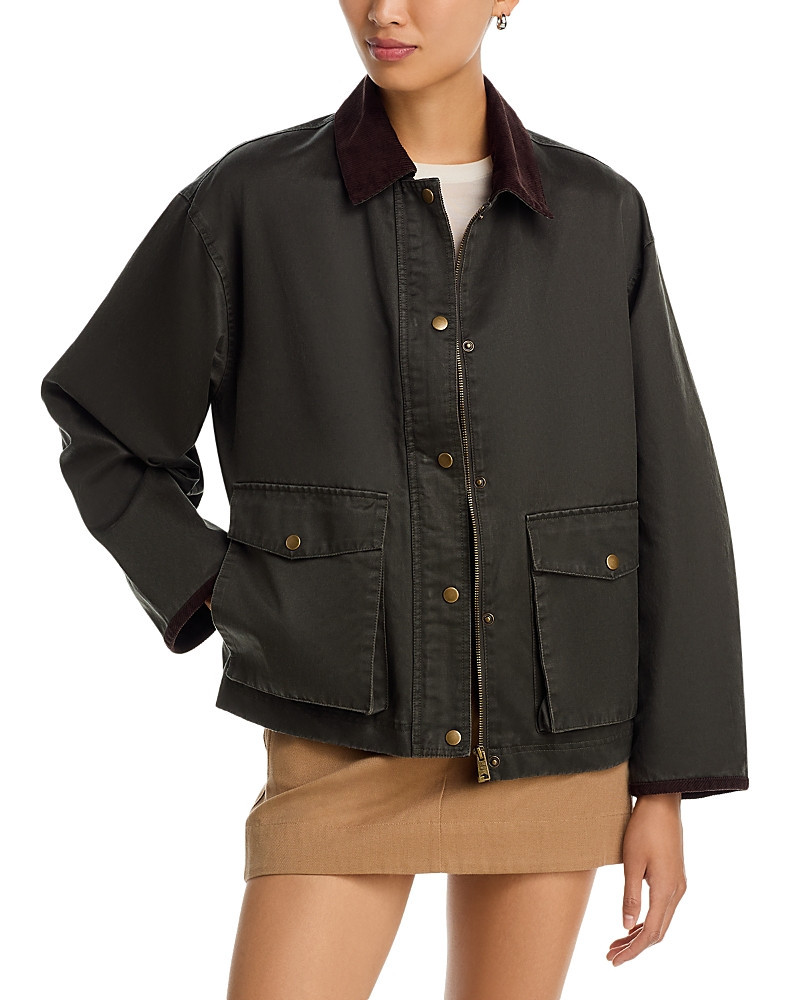 Aqua Cropped Barn Jacket - Exclusive | Bloomingdale's (US)