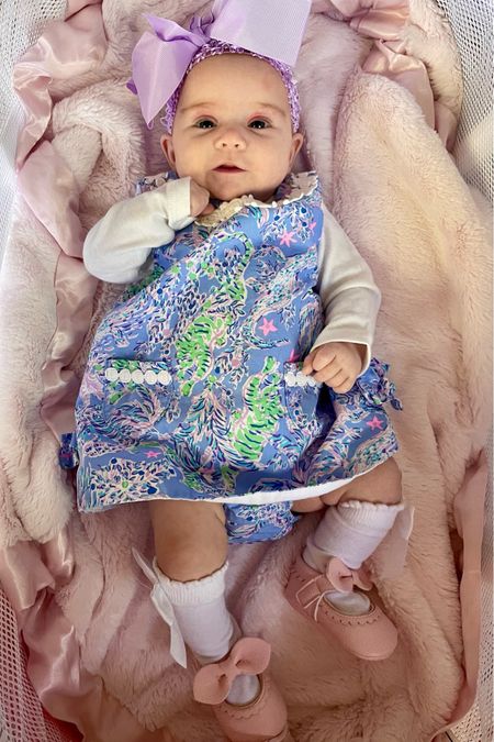 Baby girl Lilly Pulitzer shift dress, large bows for baby girl, knee socks for baby girl 

#LTKfindsunder50 #LTKbaby #LTKfindsunder100