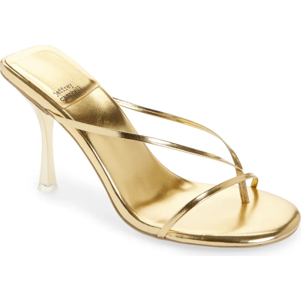 Jeffrey Campbell Murals Flip Flop in Gold at Nordstrom, Size 5.5 | Nordstrom