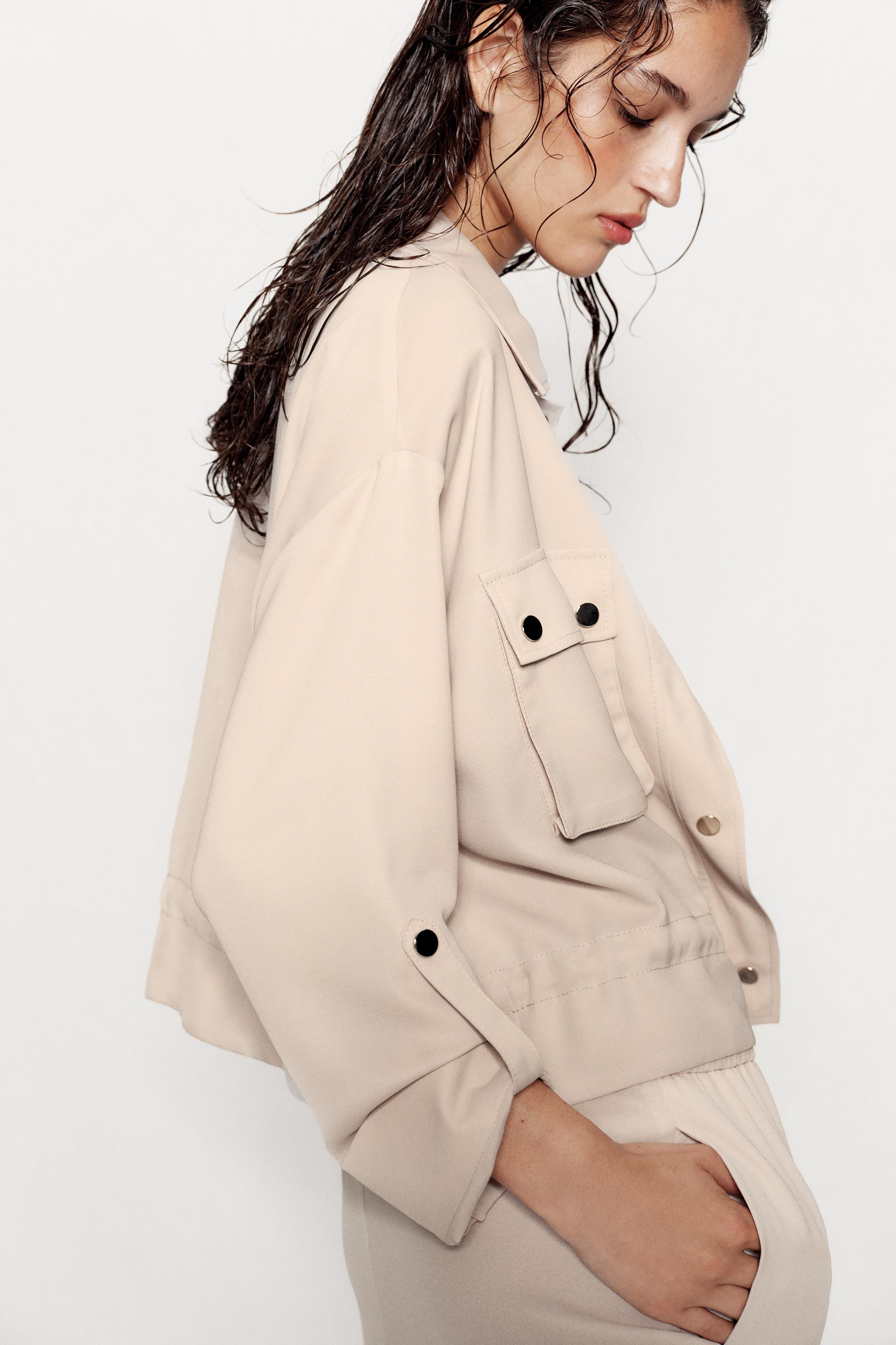 ROLLED-SLEEVE SAFARI JACKET | Zara US