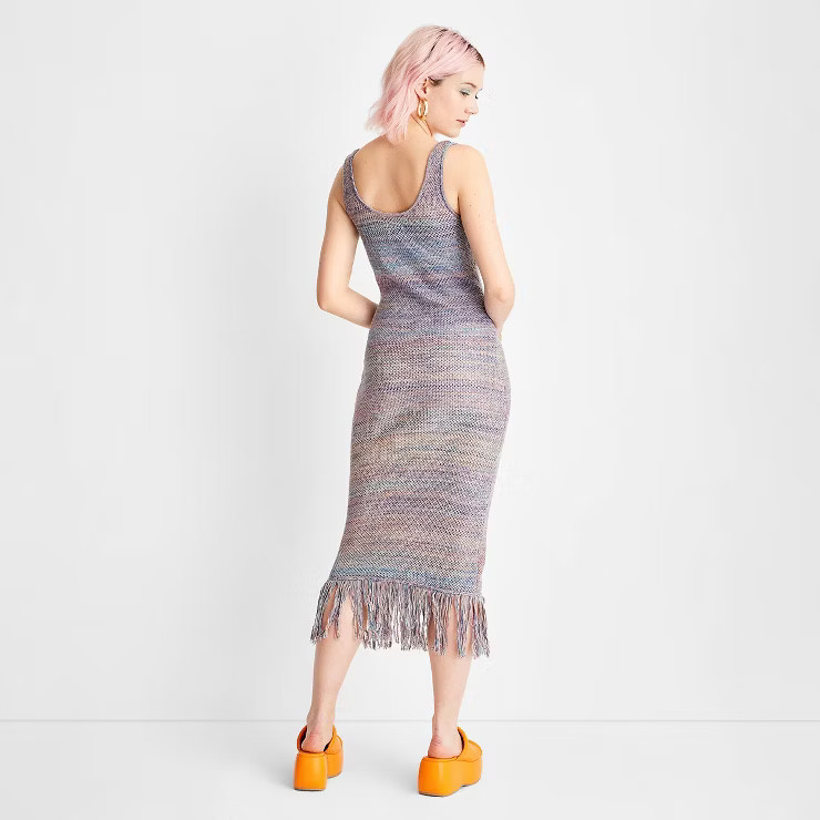Women's Sleeveless Crochet Fringe Dress - Future Collective™ with Alani Noelle | Target