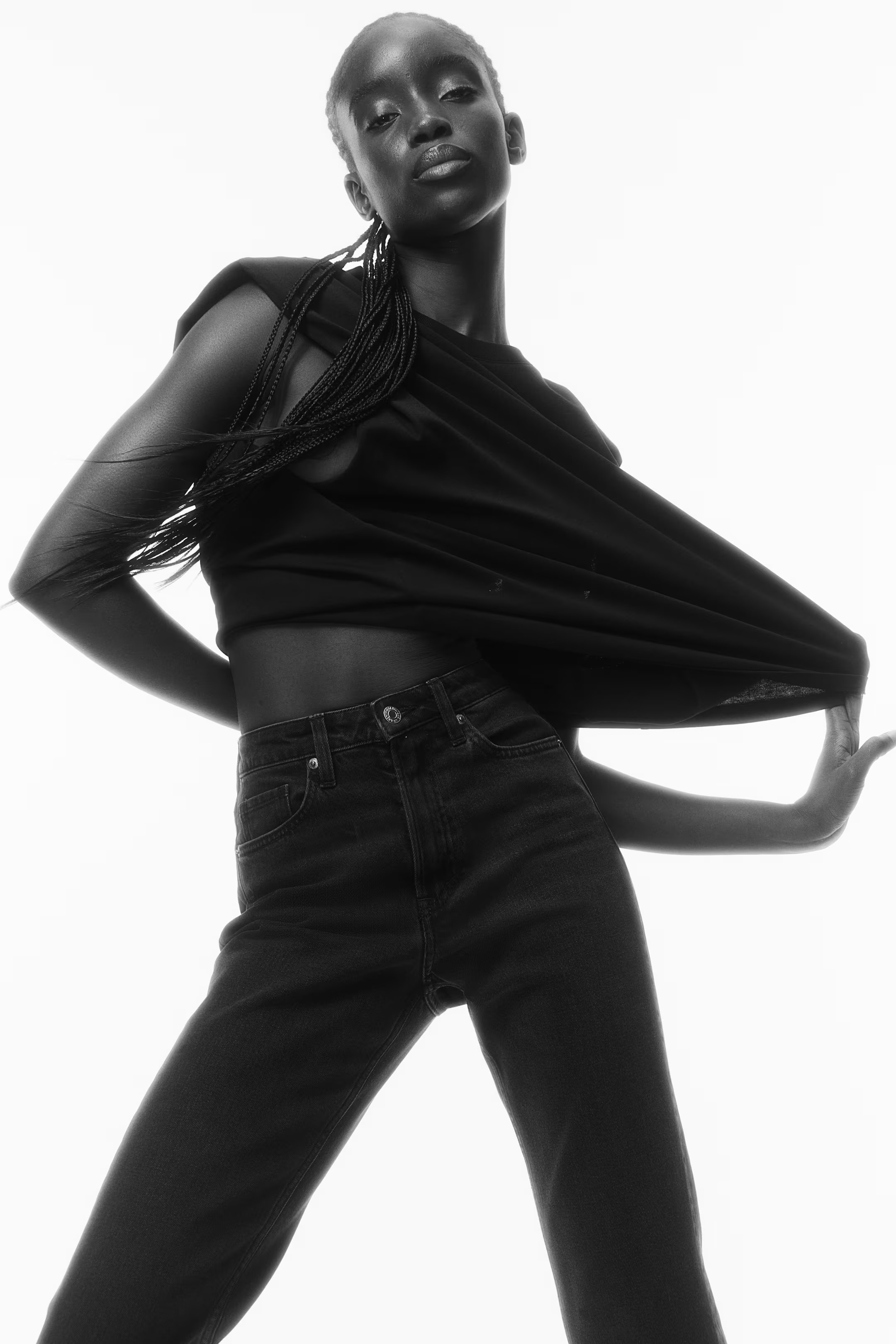 Slim Straight High Ankle Jeans | H&M (US + CA)