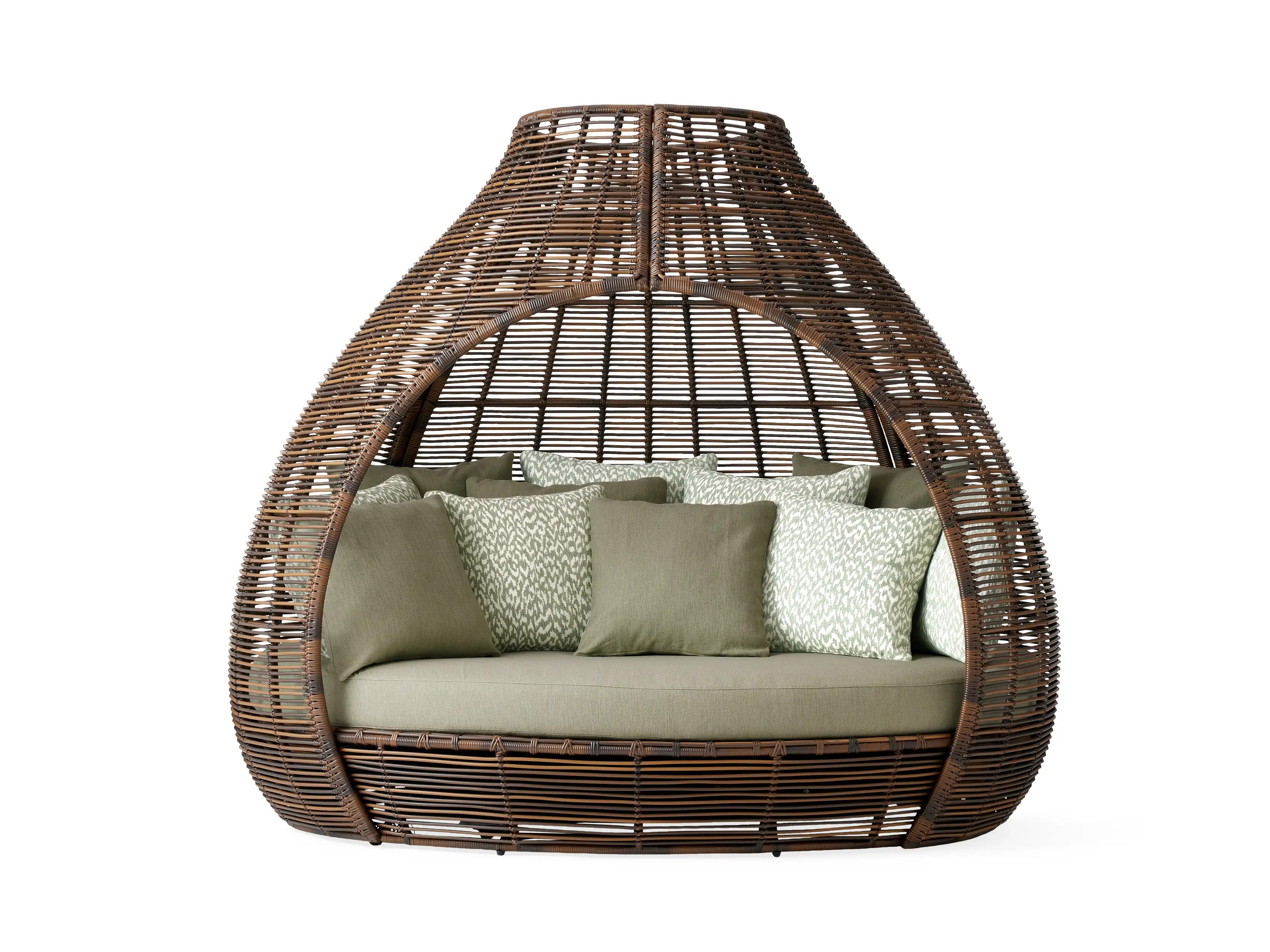 Calusa Outdoor Daybed in Eden Sage | Arhaus