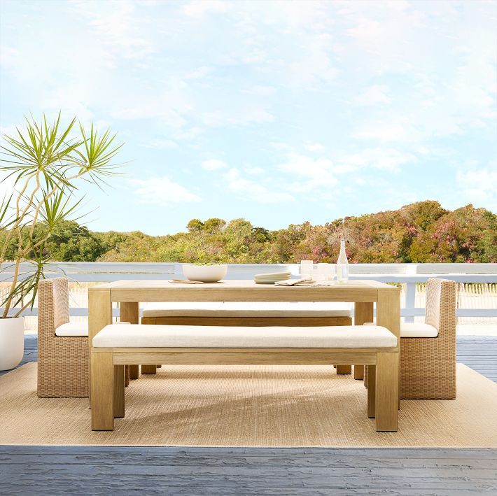 Telluride Outdoor Expandable Dining Table (76"–106") | West Elm (US)