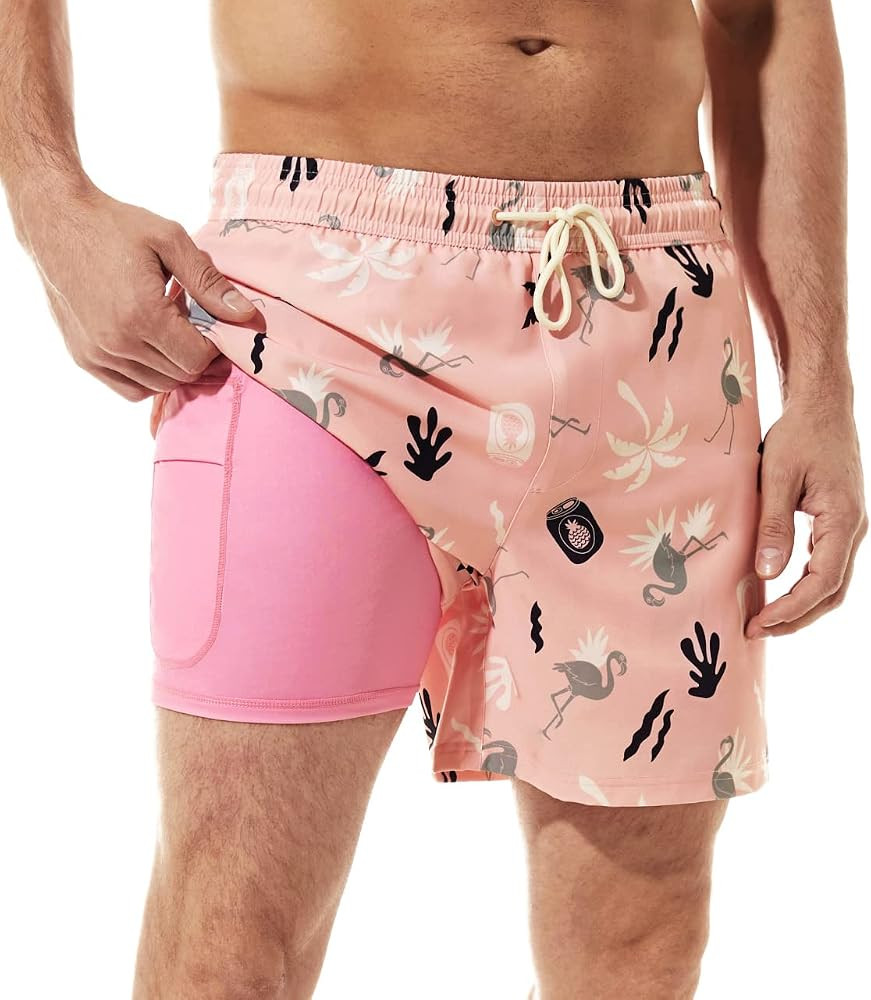 BRISIRA Mens Swim Trunks Swim Shorts for Men Quick Dry 5 inch Inseam Beach Shorts with Compressio... | Amazon (CA)