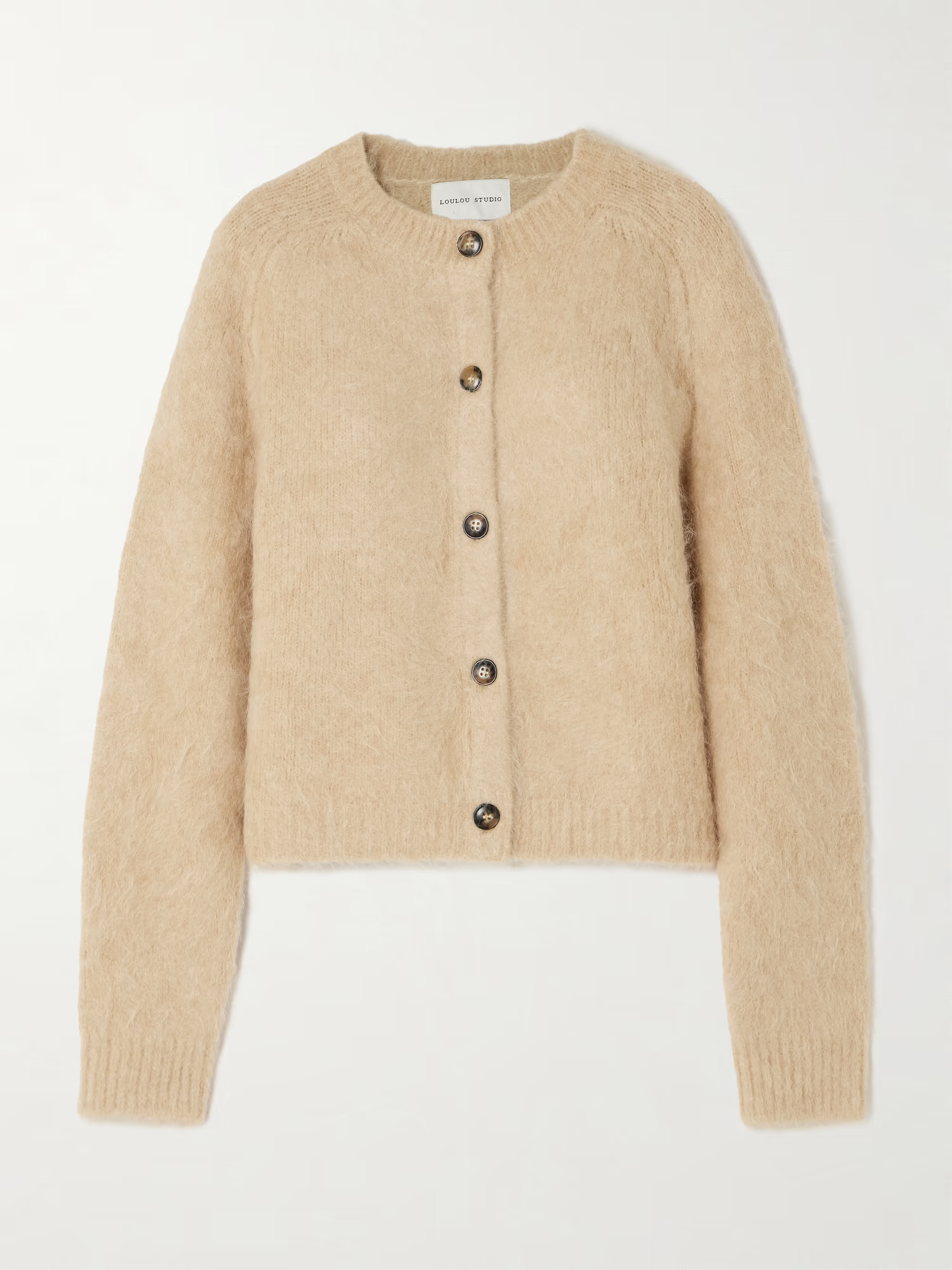 Arsen brushed alpaca-blend cardigan | NET-A-PORTER (US)