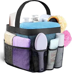 Attmu Mesh Shower Caddy Portable for College Dorm Room Essentials with 8 Pockets, Hanging Caddy D... | Amazon (US)