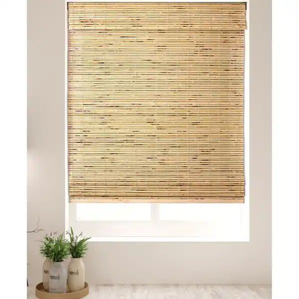 Arlo Blinds Petite Rustique Bamboo Roman Shades with 60 Inch Height - 26"W x 60"H | Bed Bath & Beyond