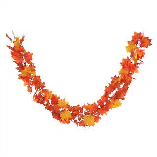 6ft. Orange Maple Leaf & Berry Mix Chain Garland by Ashland® | Michaels | Michaels Stores