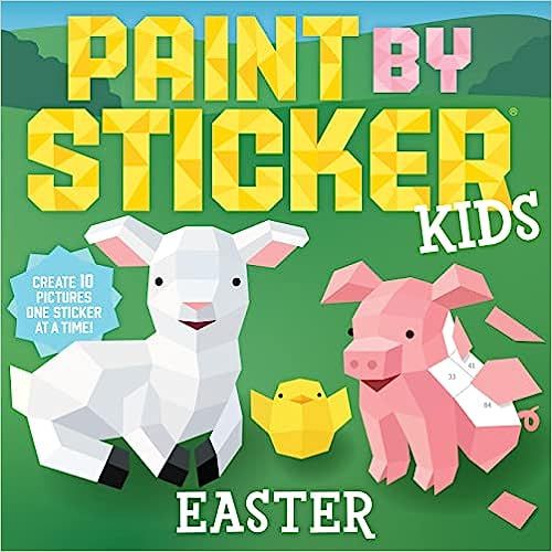 Paint by Sticker Kids: Easter: Create 10 Pictures One Sticker at a Time!    Paperback – Sticker... | Amazon (US)