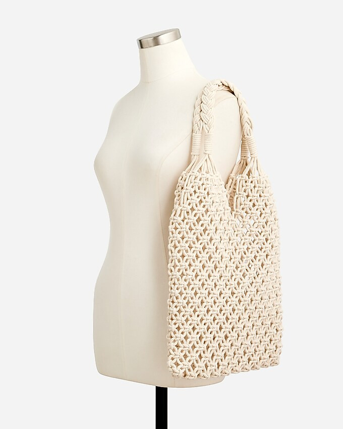 Cadiz hand-knotted rope tote | J. Crew US