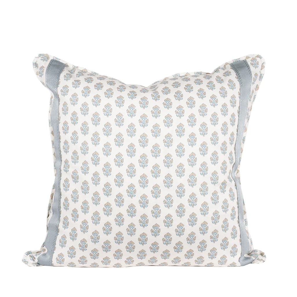 Frenchy Blue Pillow Cover | Blue Print
