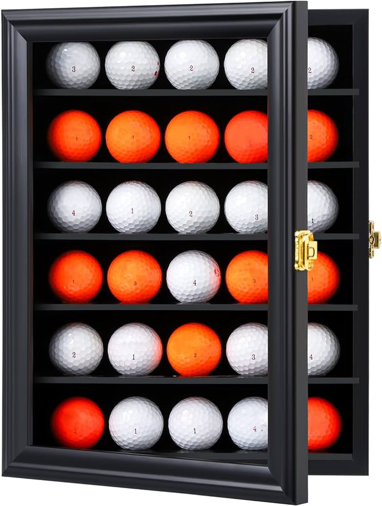 KCRasan Golf Ball Display Case - Golf Ball Holder Gift for Golf Enthusiasts - Golf Ball Display R... | Amazon (US)