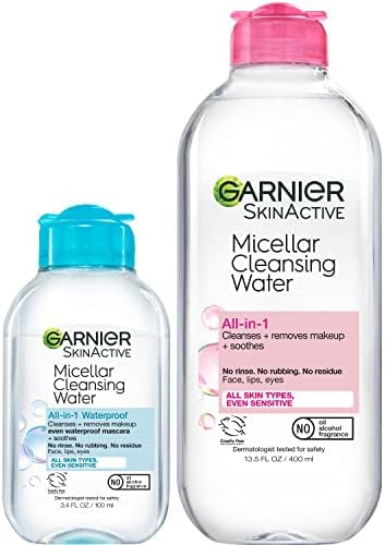 Garnier Micellar Cleansing Water, For All Skin Types, 13.5 fl oz + Micellar Cleansing Water, For ... | Amazon (US)