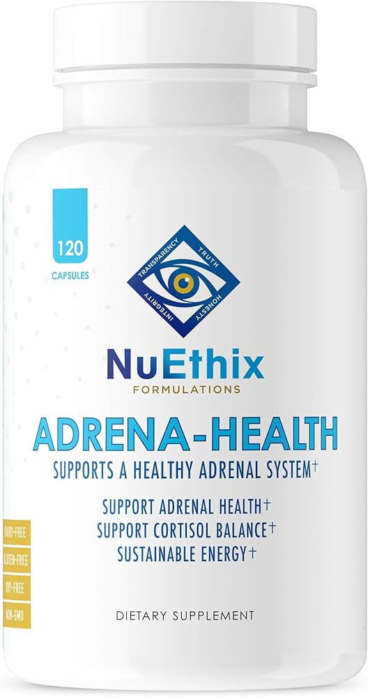 NuEthix Formulations Adrena-Health Dietary Supplement, Support Cortisol Health, Energy Levels, Mo... | Amazon (US)