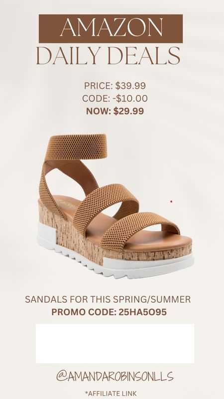 Amazon Daily Deals
Spring/summer sandals 

#LTKsalealert #LTKshoecrush #LTKfindsunder50