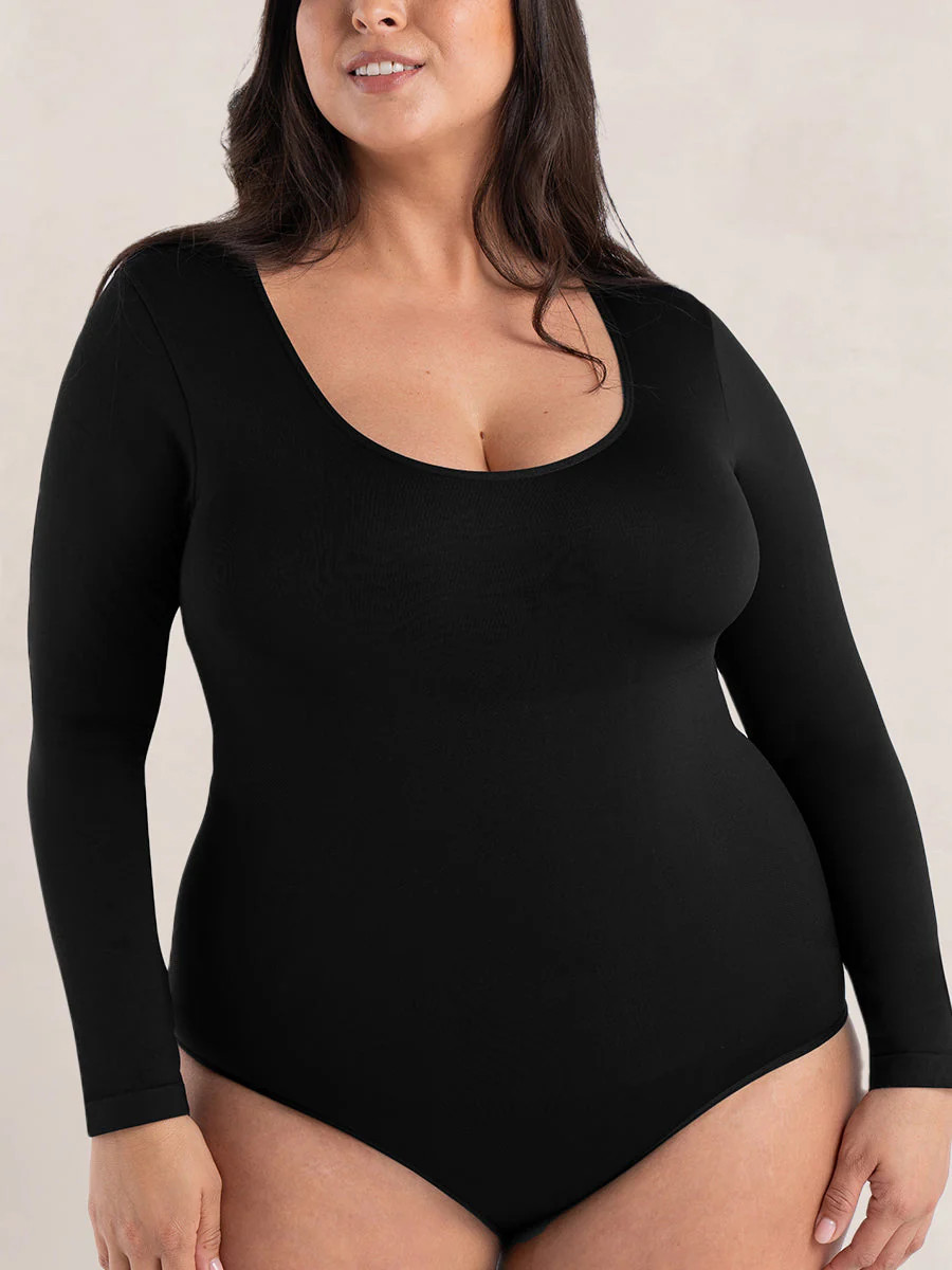 Shapermint Essentials All Day Every Day Long Sleeve Bodysuit | Shapermint