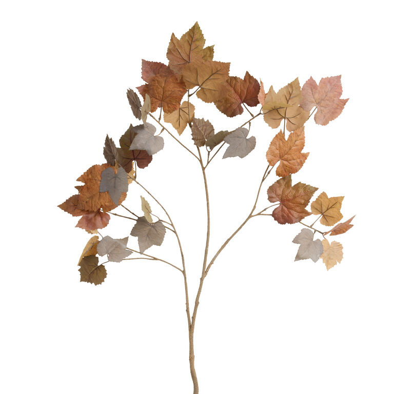 Faux Autumnal Grape Leaf Stem | World Market