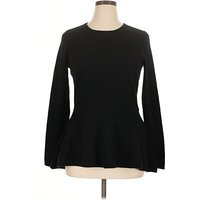 Saks Fifth Avenue Pullover Sweater: Black Tops - Size X-Large | ThredUp (US)