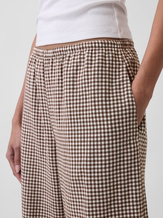 Linen-Blend Easy Wide-Leg Pants | Gap (US)
