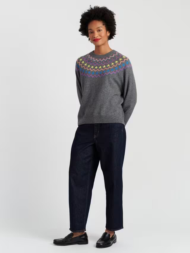 Chinti & Parker Wool-Cashmere Star Yoke Sweater | John Lewis (UK)