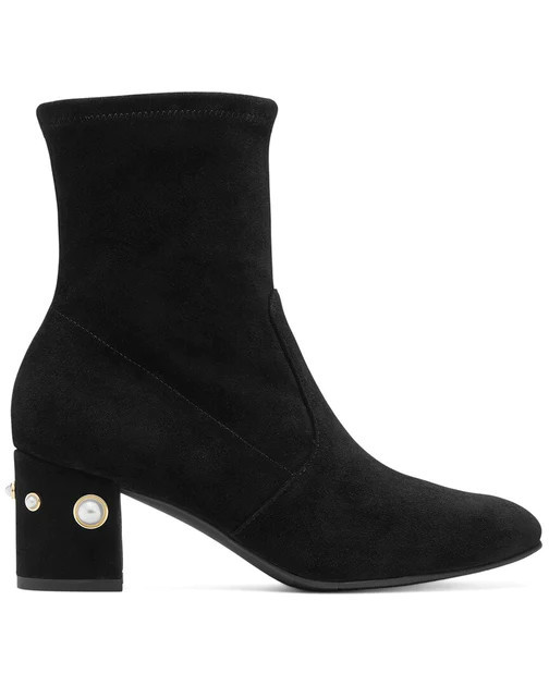 Stuart Weitzman Siggy 60 Pearl Suede Bootie | Shop Premium Outlets