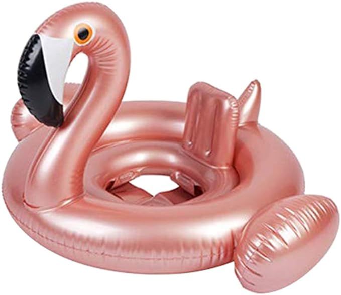 Soyoekbt Baby Floats for Pool, Inflatable Flamingo Swimming Floats with Canopy for Kids 8-48 Mont... | Amazon (US)