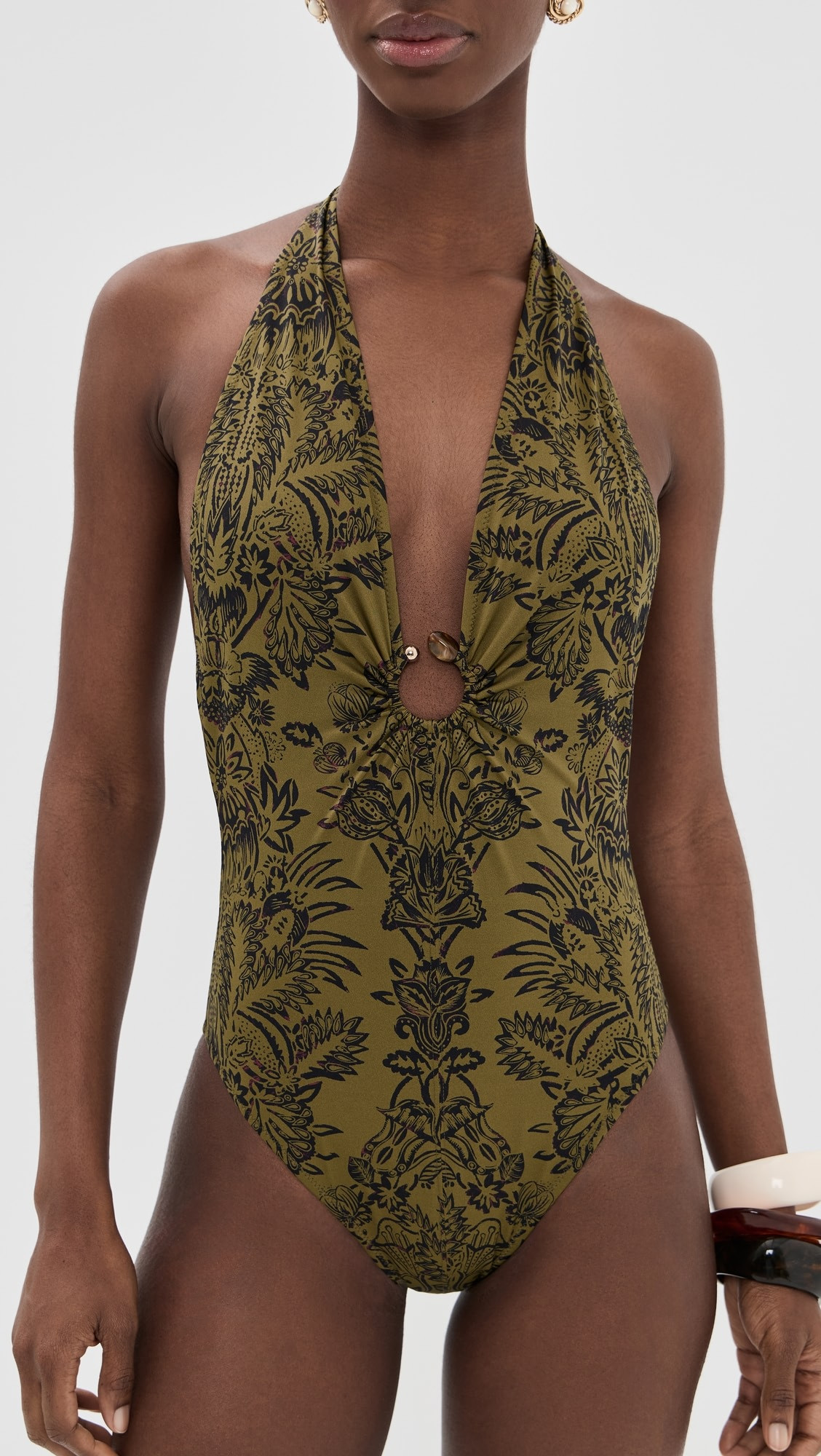 Ulla Johnson Milos Halter Maillot Swimsuit | Shopbop | Shopbop
