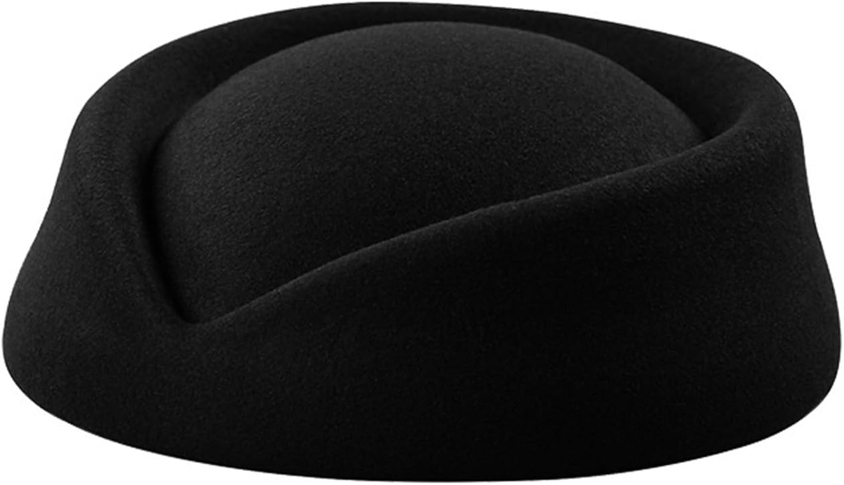 ZARSIO Stewardess Hat Felt Air Hostesses Pillbox Hat Teardrop Fascinator Base Sweet Design | Amazon (US)