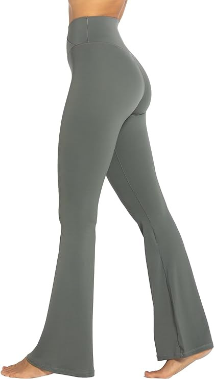 Sunzel Womens Flare Leggings No Front Seam Flare Yoga Pants with Tummy Control Crossover High Wai... | Amazon (US)