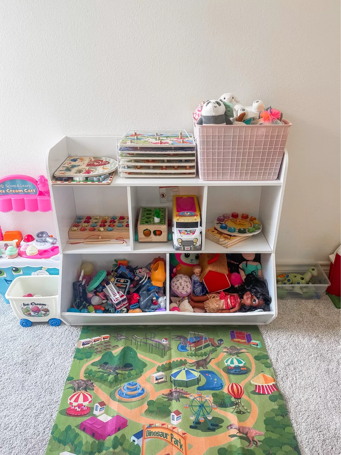 Small Kids' Storage House Toy Organizer in White