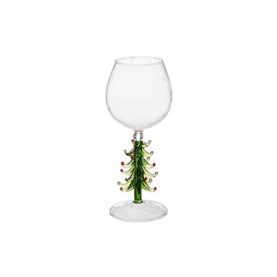 Christmas Tree Stemmed Wine Glass, 16oz, Gift Box | Wayfair North America