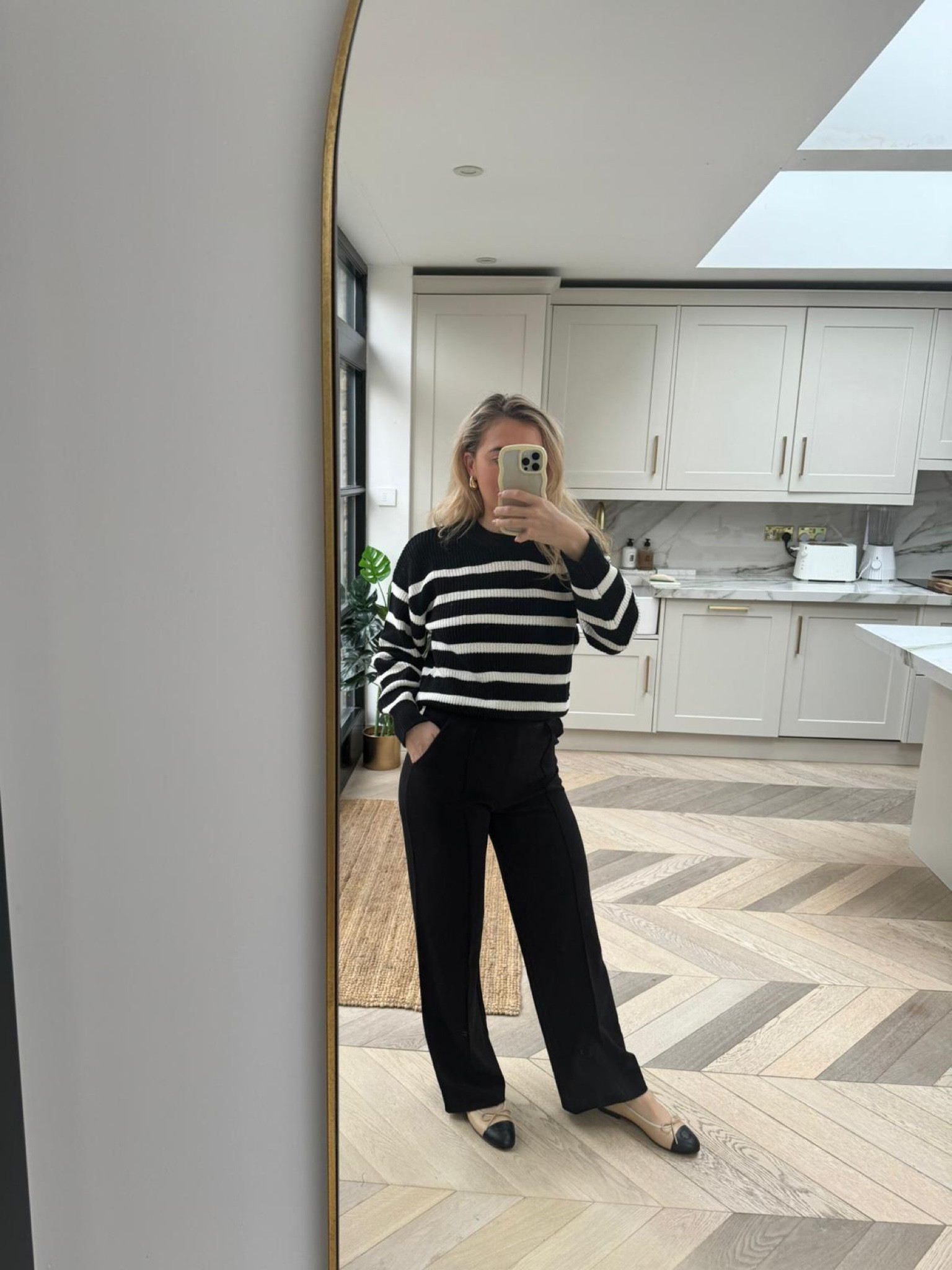 H&M Jumper & Trousers, Chanel Ballet Flats 

#LTKSeasonal #LTKstyletip #LTKeurope